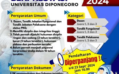 Pendaftaran Pemilihan Pegawai Undip 2024 Diperpanjang