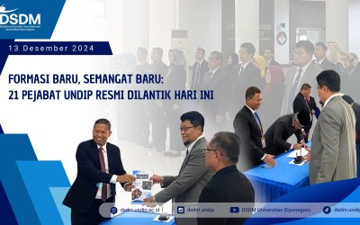 Formasi Baru, Semangat Baru: 21 Pejabat Undip Resmi Dilantik Hari Ini
