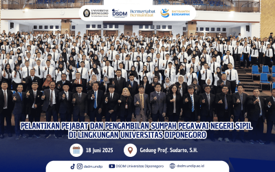 Babak Baru Pengabdian di Undip: Rektor Lantik 10 Pejabat dan Ambil Sumpah Ratusan PNS