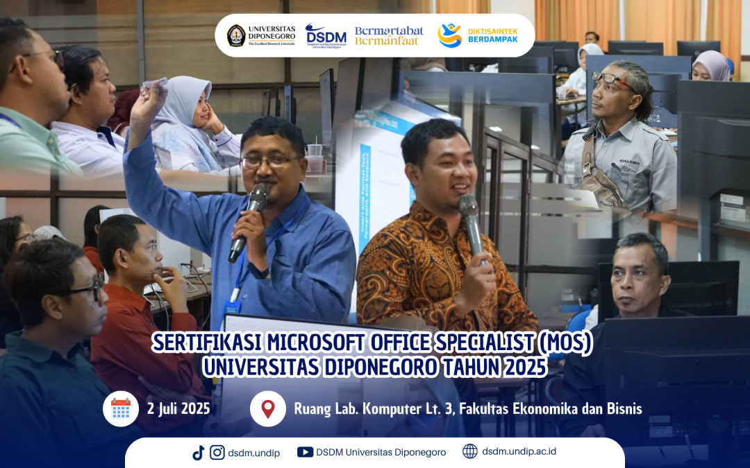 Perkuat Keterampilan Digital Tenaga Kependidikan, Undip Gelar Sertifikasi Microsoft Office Specialist