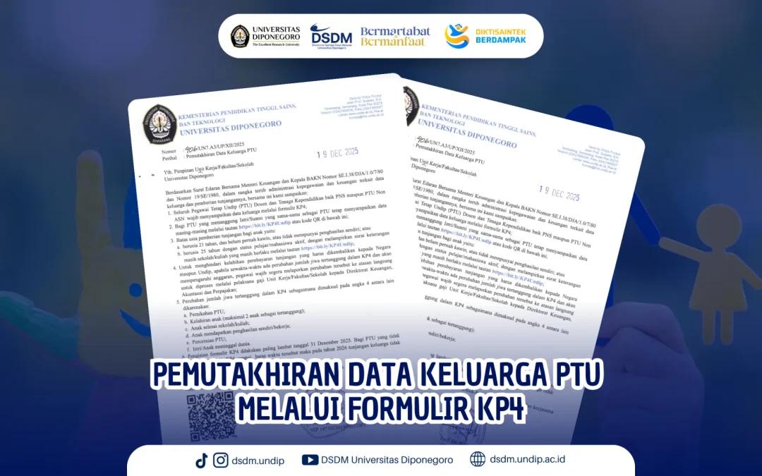 Penting! Pemutakhiran Data Keluarga PTU melalui Formulir KP4