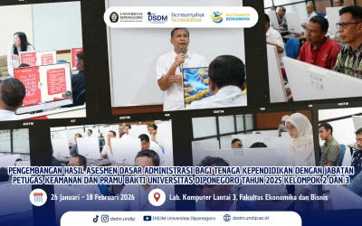 Undip Selenggarakan Pengembangan Hasil Asesmen Dasar Administrasi bagi Petugas Keamanan dan Pramu Bakti