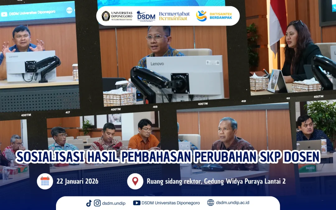 Undip Matangkan Formula Baru SKP Dosen melalui Sosialisasi Bersama Pimpinan Unit