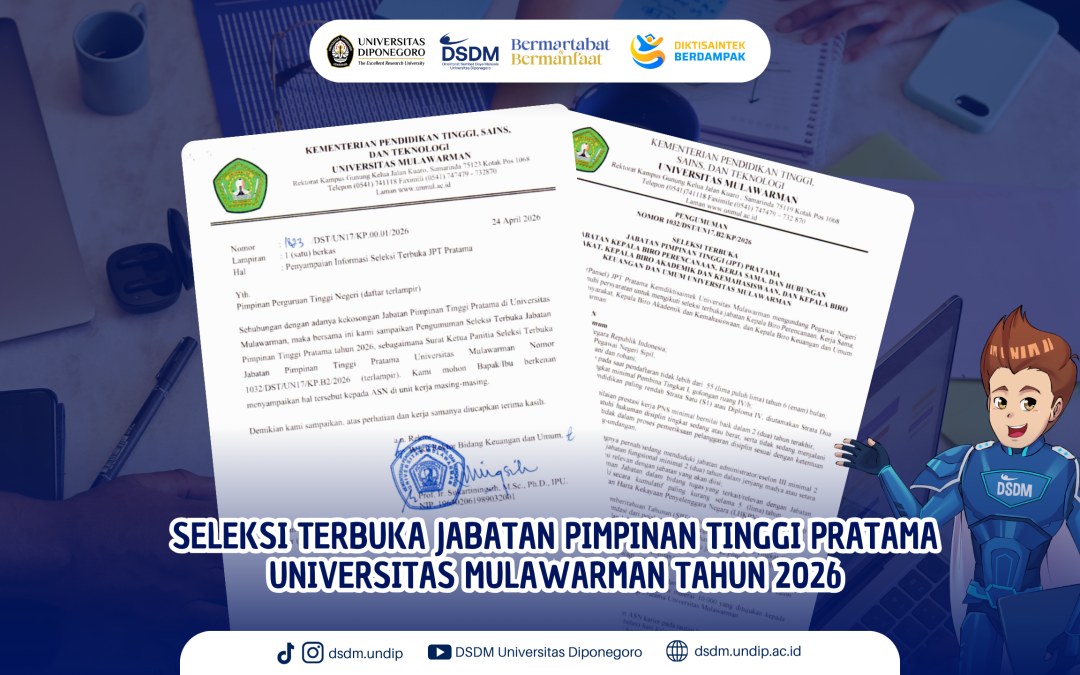 Waktunya Upgrade Karier! Unmul Buka Seleksi JPT Pratama