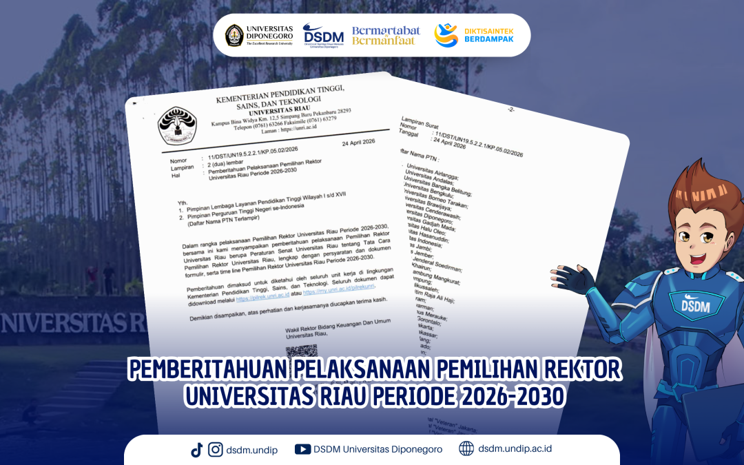 Siap Ikuti Perubahan? Pemilihan Rektor Unri Resmi Dibuka 📢