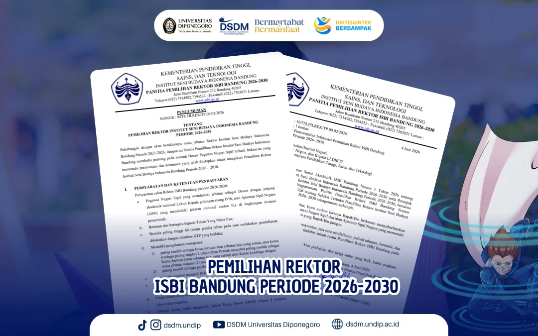 ISBI Bandung Buka Seleksi Rektor Loh!